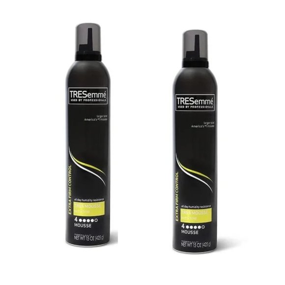 2 x TRESemme 4 MOUSSE 15 OZ Extra Hold Firm Control All Day Humidity Resistance - Picture 1 of 3